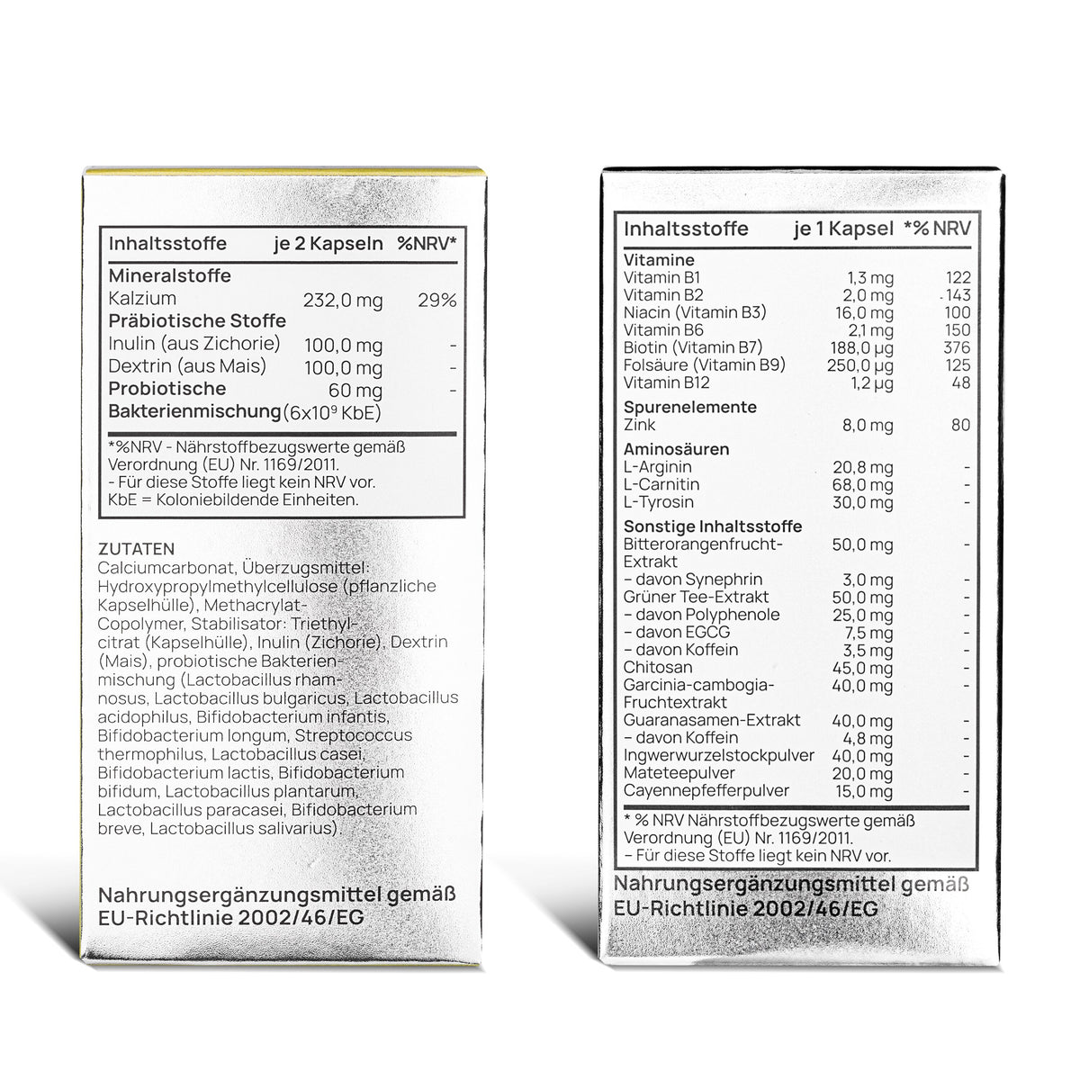 Microbiome Protocol Rückseite – Inhaltsangaben & Produktdetails des PROBIO Darm-Protocols