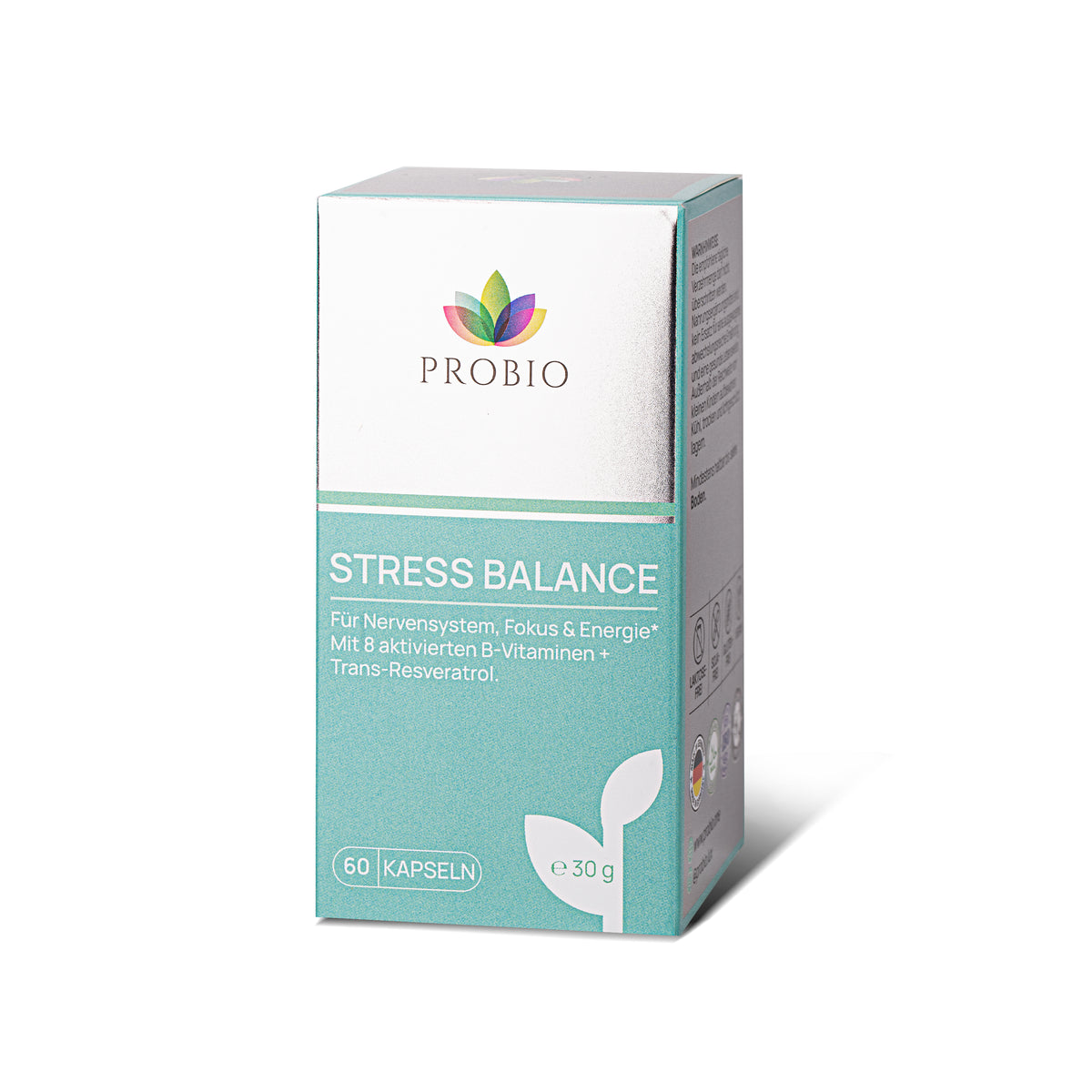 Probio Stress Balance Verpackung – Nahrungsergänzung für Nervensystem, mentale Leistungsfähigkeit und Energie